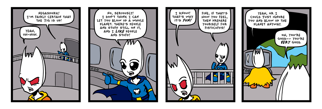 The Inevitable Death of Sporkman! (06 of 07)
 Comic Strip